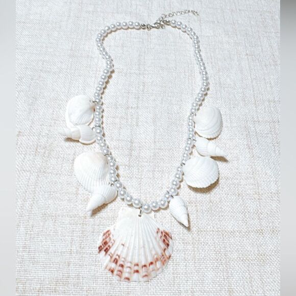 Seashell boho necklace N590 - Picture 3 of 5